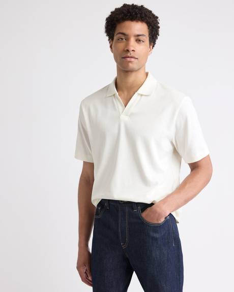 Solid Short-Sleeve Polo