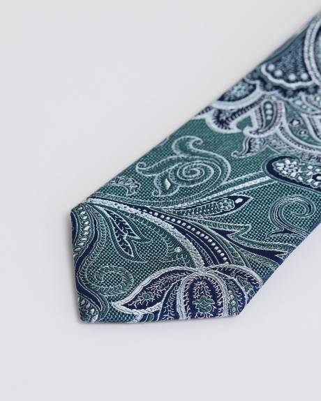 Regular Tie with Paisley Pattern