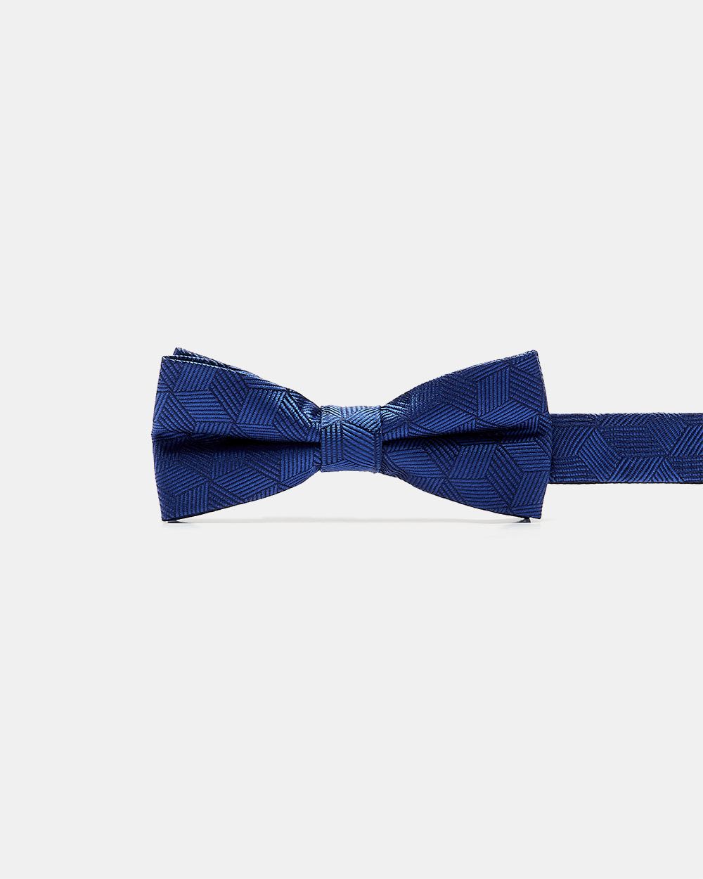 Bright Blue Textured Bow Tie with