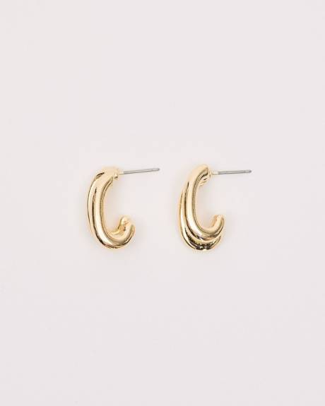 Small Double Hoops