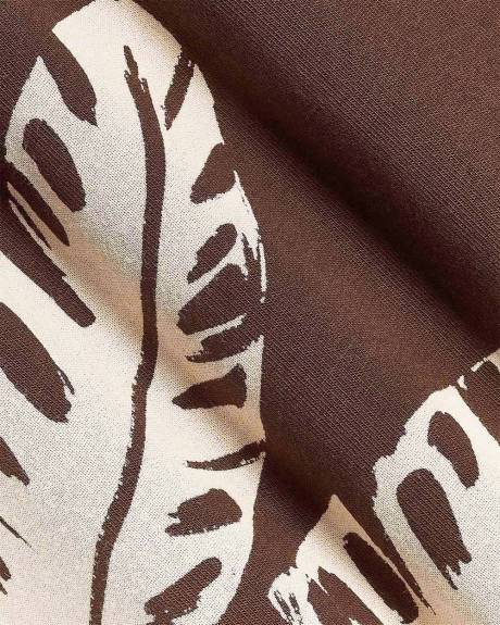 Extended-Sleeve Dress with Removable Belt