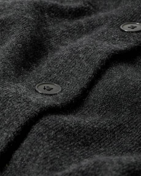 Merino Wool Button-Down Cardigan