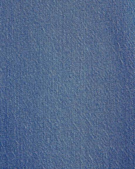 Jupe Midi Évasée en Denim à Délavé Moyen