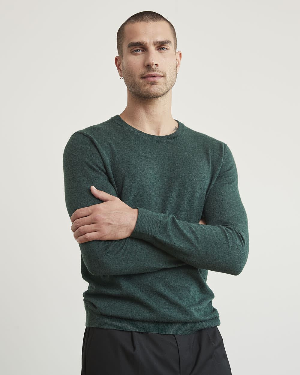 Solid Crew-Neck Sweater