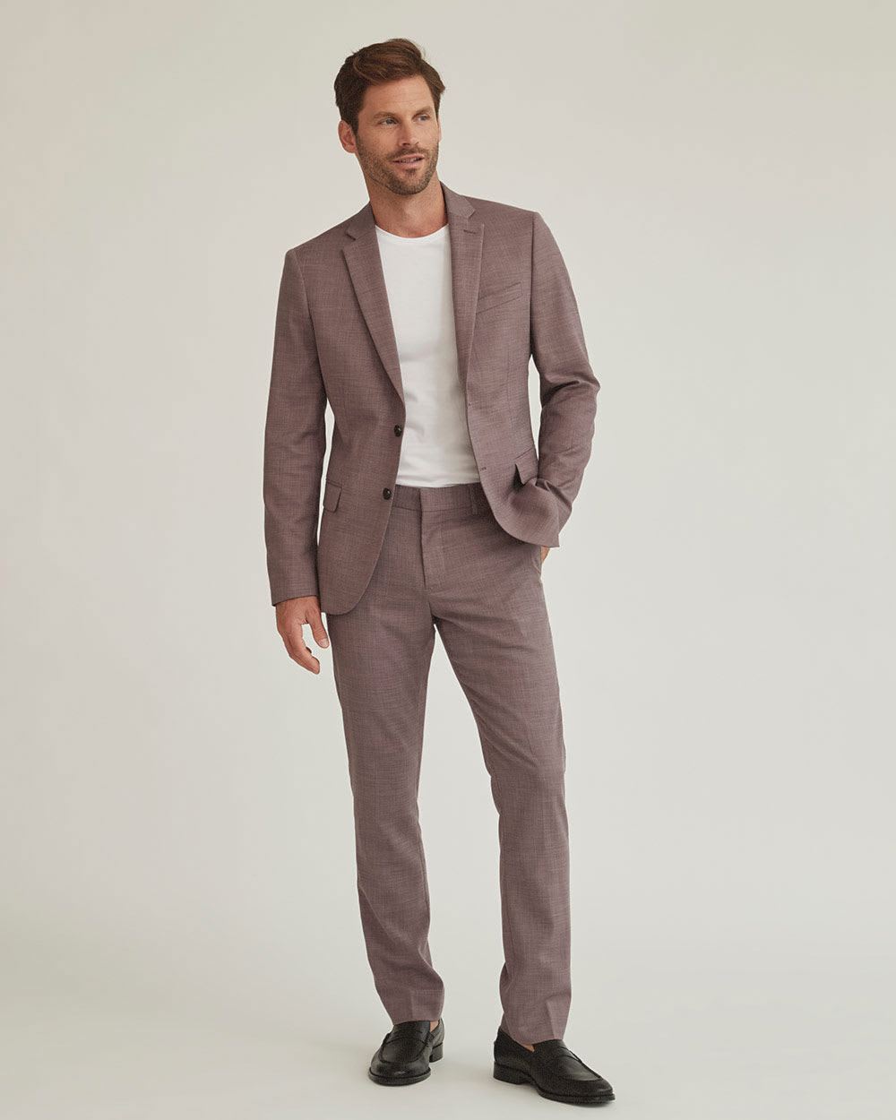 Slim Fit Solid Suit Blazer