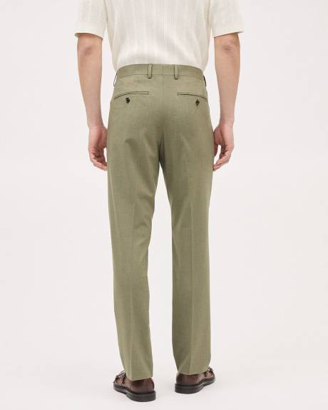Tailored-Fit Khaki Suit Pant