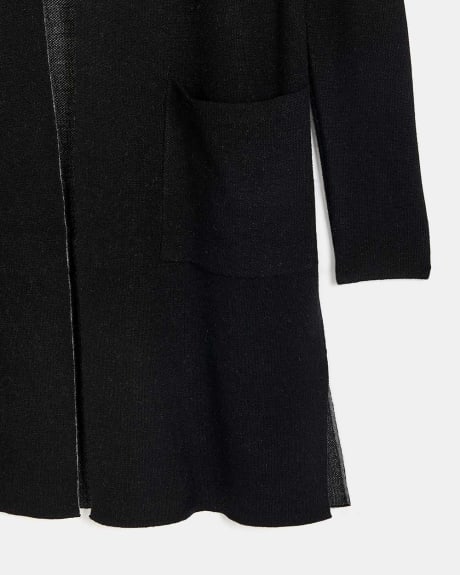 Long Open Cardigan with Pockets