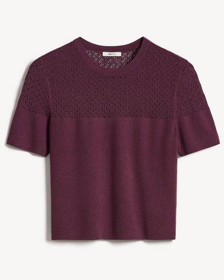 Pull Court à Manches Courtes et Col Rond