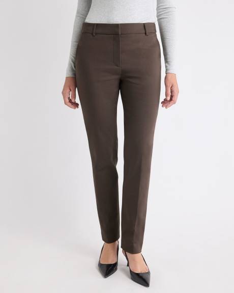 Pantalon Indispensable Signature à Jambe Étroite Pleine Longueur et Taille Mi-Haute