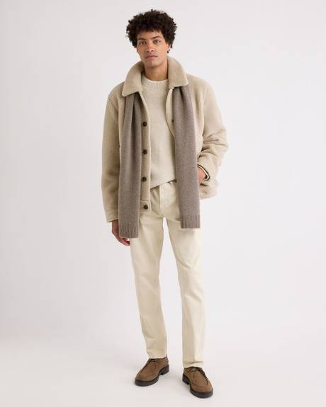 Pull à Col Rond en Laine D'Agneau