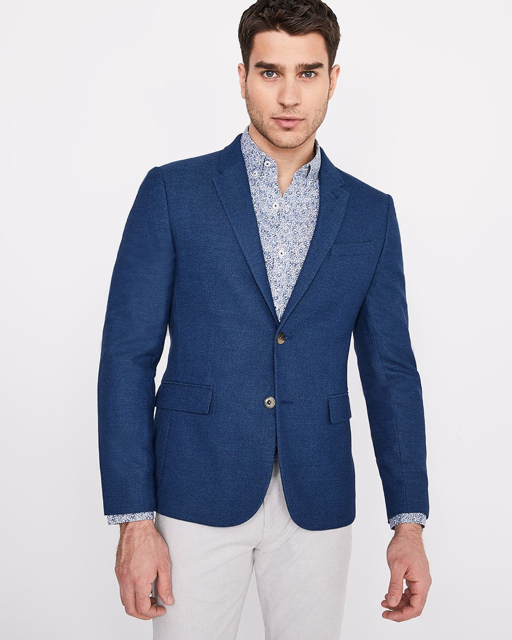 blue sports jacket