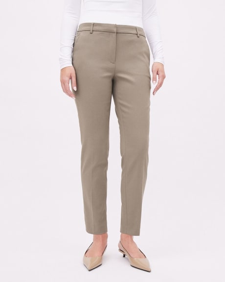 Pantalon Indispensable (MD) Uni à Jambe Étroite et Taille Mi-Haute