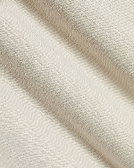 Twill Mid-Rise Wide-Leg Pant