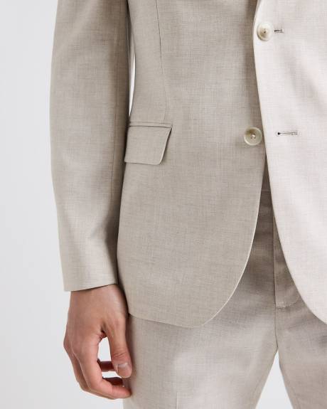 Slim-Fit Stone Suit Blazer