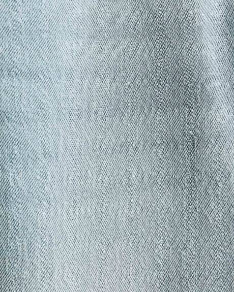 Jeans à Taille Haute et Jambe Droite Ajustée