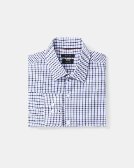 Tailored Fit Two Tone Check Dress Shirt