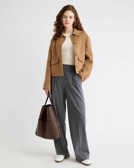 Wool-Blend Double-Face Worker Jacket