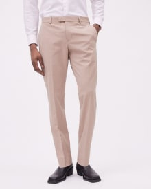 Slim-Fit Muted Pink Suit Pant