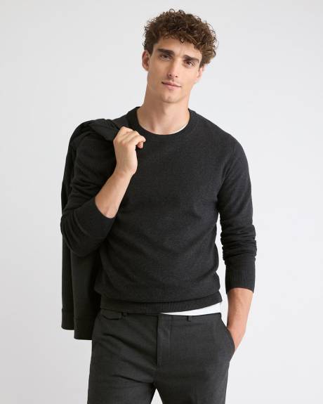 Long-Sleeve Crew-Neck Sweater