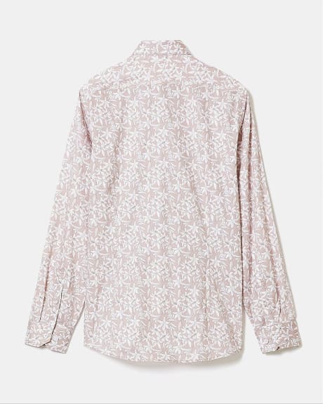 Rose Tailored-Fit Dress Shirt with Floral Pattern