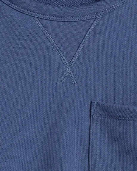 French Terry Boxy Short Sleeve Sweatshirt
