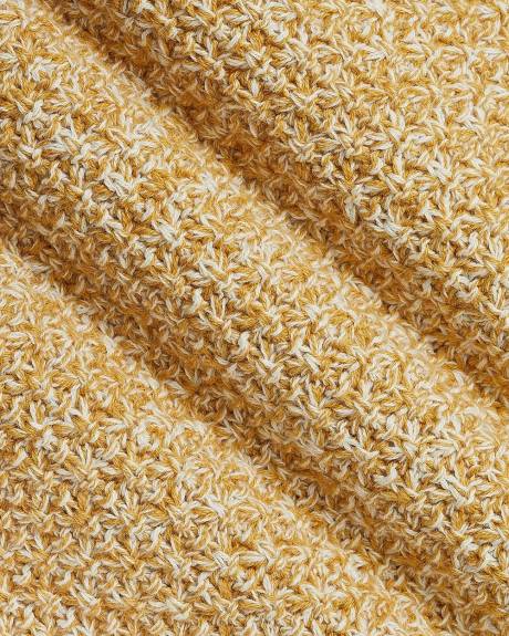 Pull en Coton &agrave; Manches Courtes et Col Rond