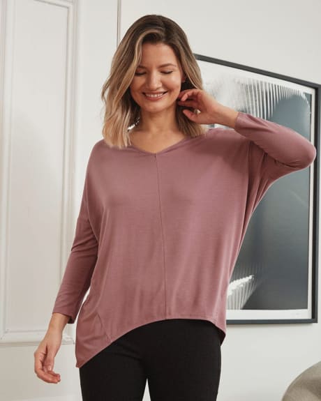 Long-Sleeve Tunic with Drop Shoulders