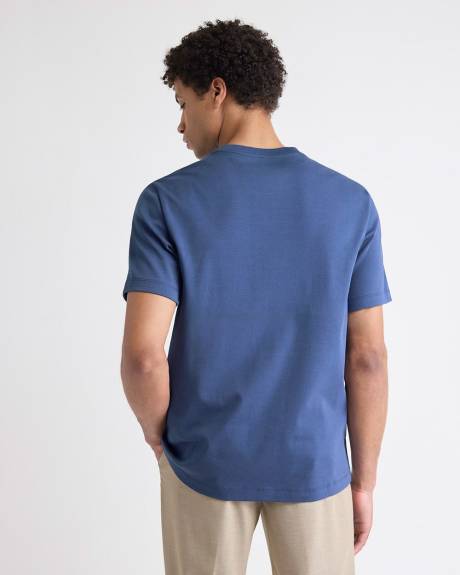 Solid Interlock Cotton Crew-Neck Tee