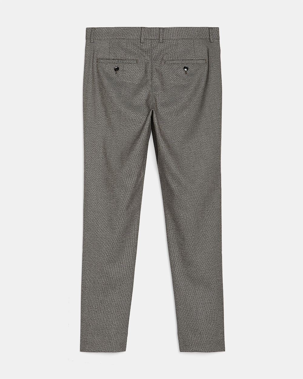 40-Hours Slim Fit Brown Houndstooth City Pant - 32"