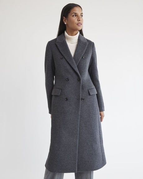 Double-Breasted Luxurious Wool Coat