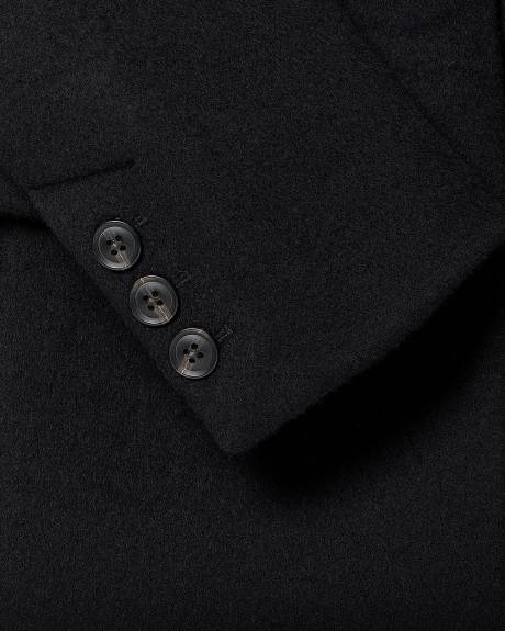 Classic Wool-Blend Three-Button Coat