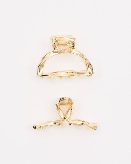 Small Metal Hair Grippers - Set of 2