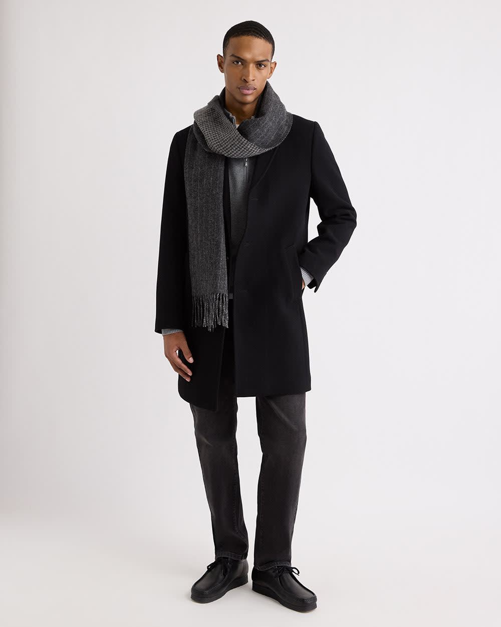 Classic Wool Coat with Tailored Collar | RW&CO.