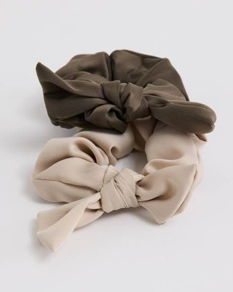 Bow Scrunchies - Set of 2