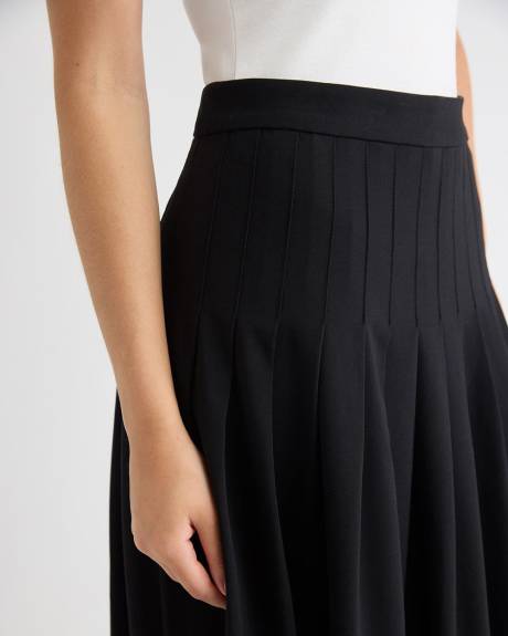 Ultra-High-Rise Twill Midi Skirt