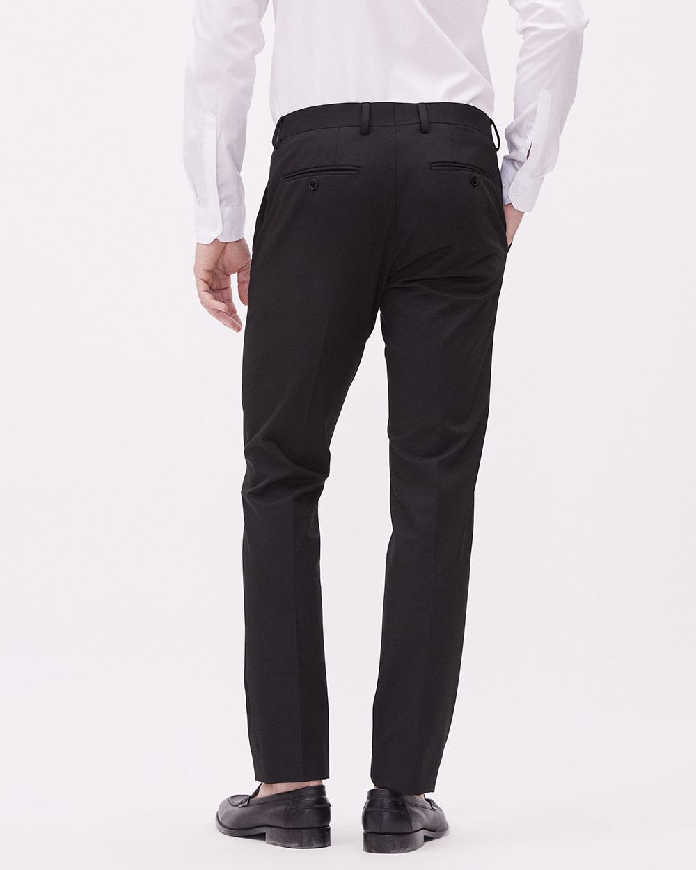 Black Slim Fit E-Tech Suit Pant | RW&CO.