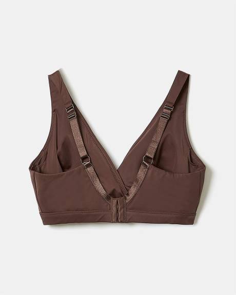 Microfiber Crossover Nursing Bralette - Thyme Maternity