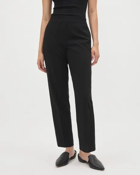 Mid-Rise Tapered-Ankle-Leg Dressy Jogger