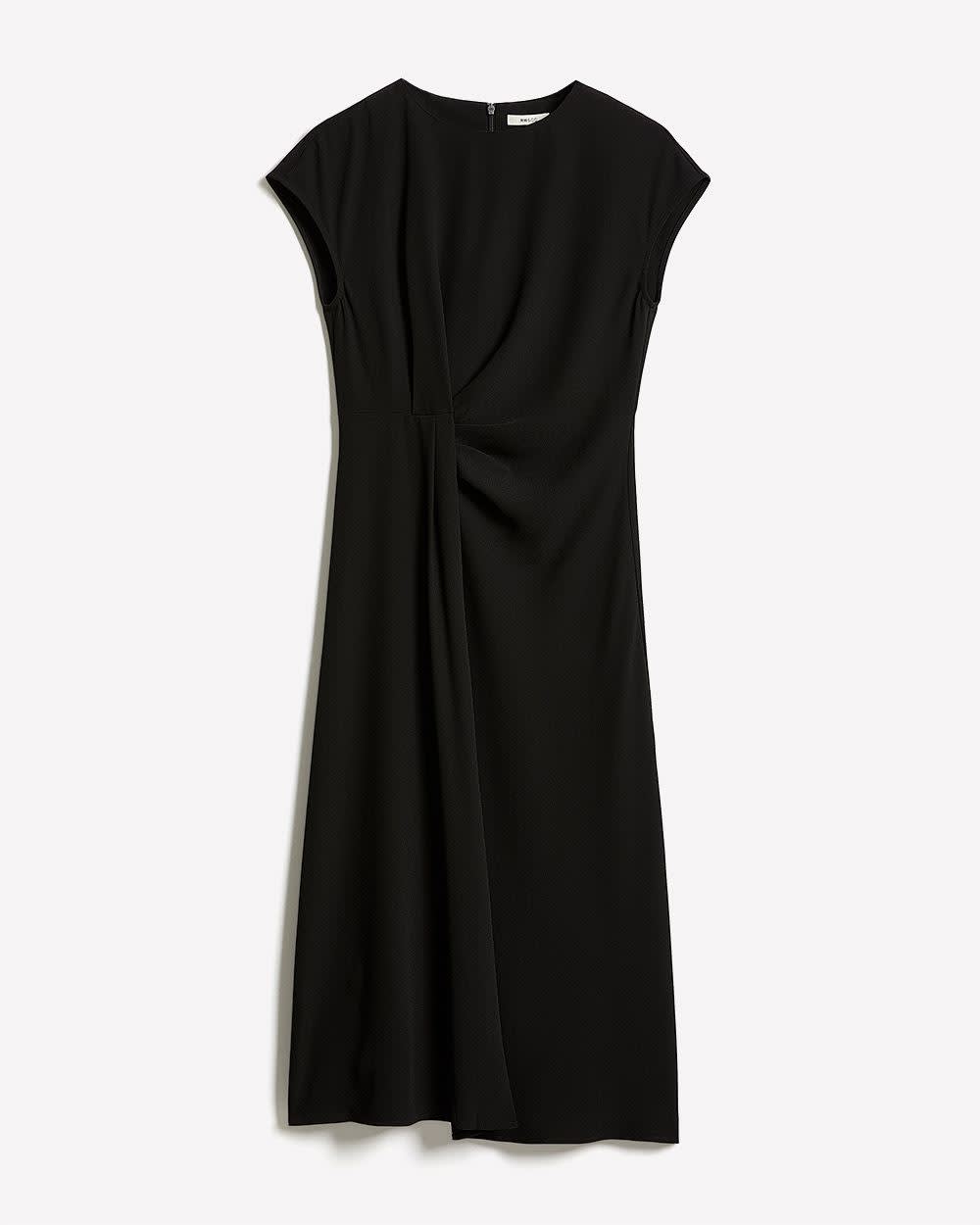 Sleeveless Midi Dress with Draped Detail | RW&CO.