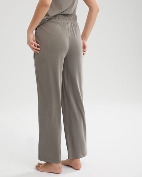 Pull On Wide Leg Loungewear Pant with Drawstring