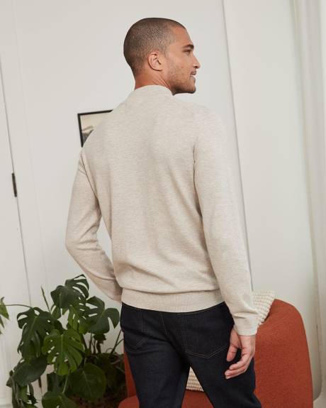 Mock Neck Knit Sweater