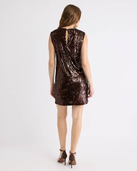 Sleeveless Mini Sequins Cocktail Dress