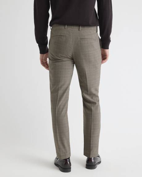 Slim-Fit Wool Plaid Suit Pant