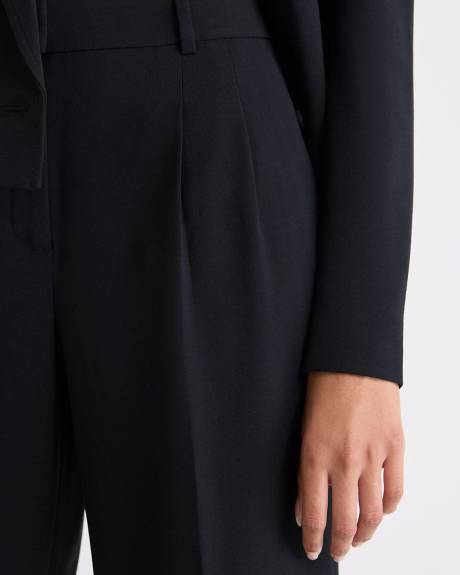 Black High-Rise Wide-Leg Pant