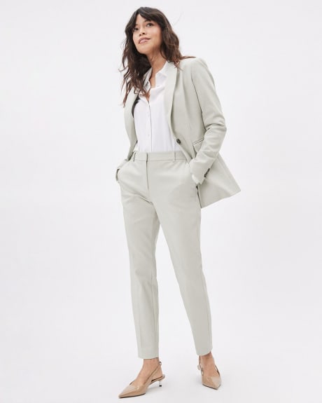 Limitless (R) Solid One-Button Fitted Blazer