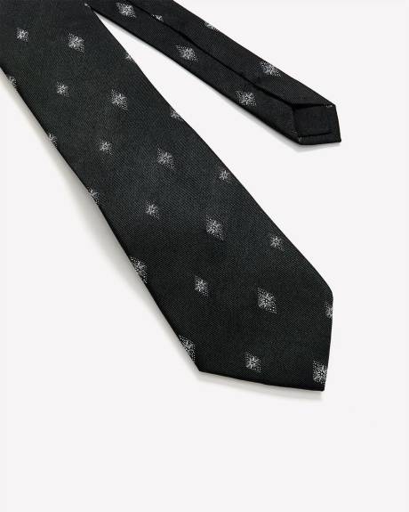 Cravate Large avec Motif Tissé