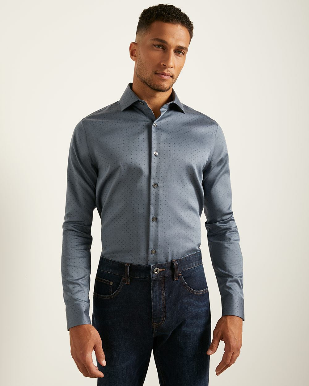 tailored fit dress shirt