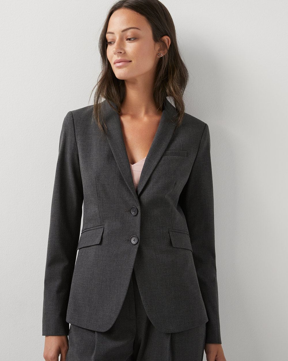 Heather grey Blazer RW&CO.