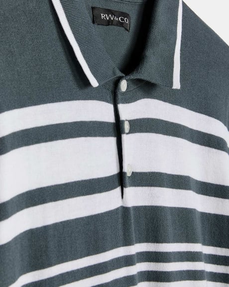 Striped Short Sleeve Polo