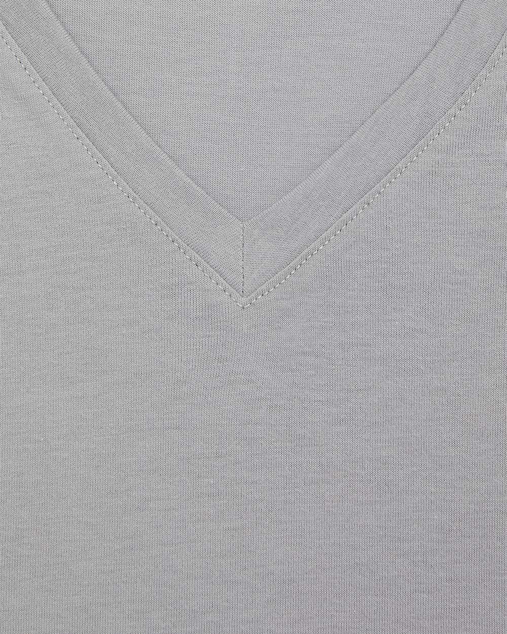 Solid V-Neck Short Sleeve T-shirt